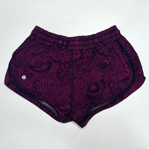 Lululemon Make A Move Shorts Purple Paisley - Picture 2 of 5
